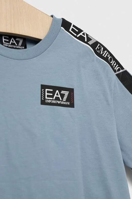 Dječja pamučna majica kratkih rukava EA7 Emporio Armani  100% Pamuk