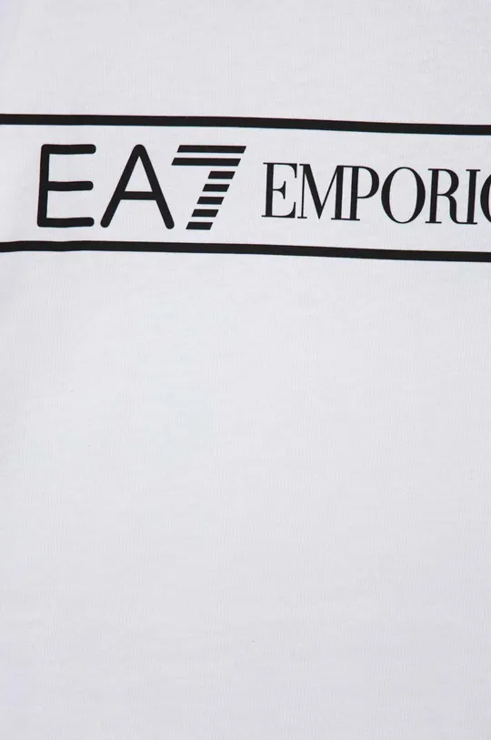 Детская хлопковая футболка EA7 Emporio Armani  100% Хлопок