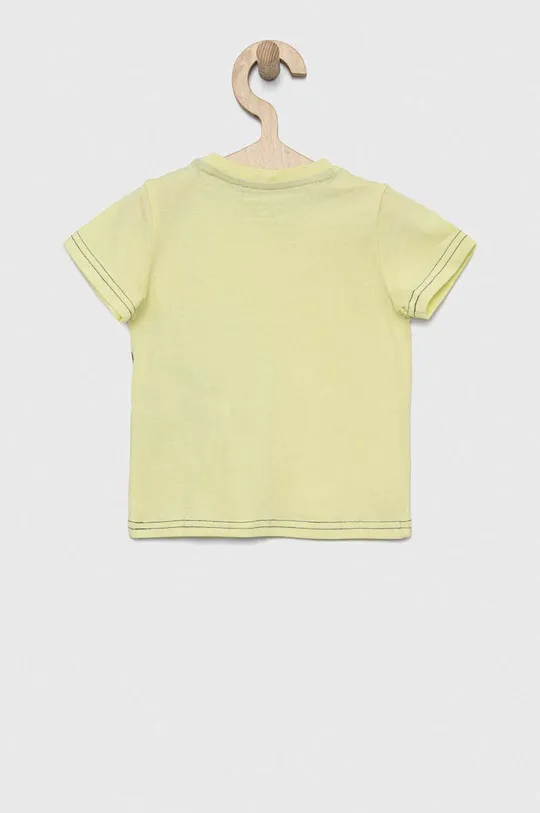 Μωρό βαμβακερό μπλουζάκι Guess πράσινο