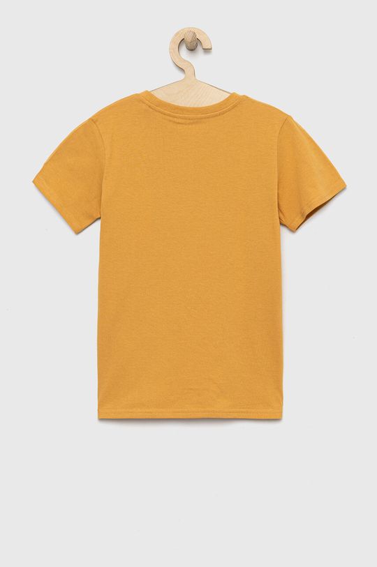 Dětské bavlněné tričko Guess jantarová