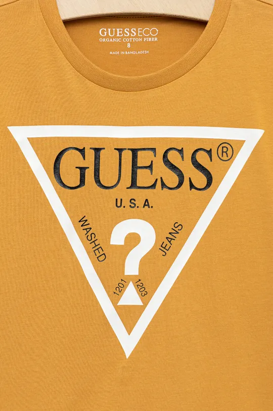 Παιδικό βαμβακερό μπλουζάκι Guess  100% Βαμβάκι