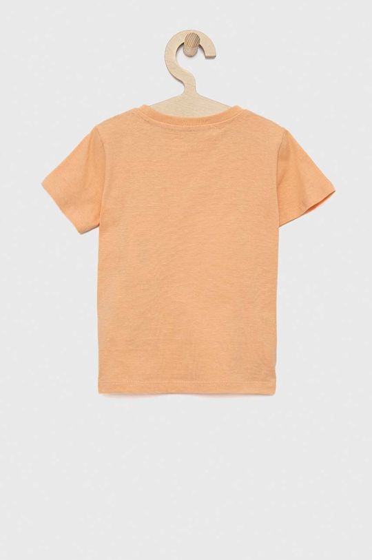 Dětské bavlněné tričko Guess oranžová