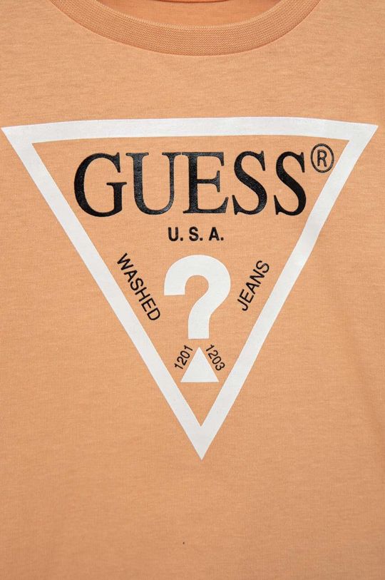 Dětské bavlněné tričko Guess  100 % Bavlna