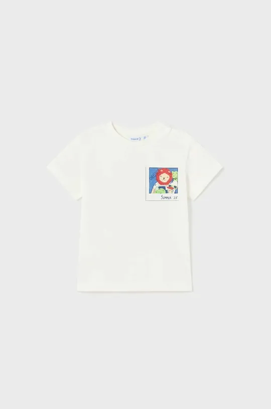 білий Бавовняна футболка для немовлят Mayoral Для хлопчиків