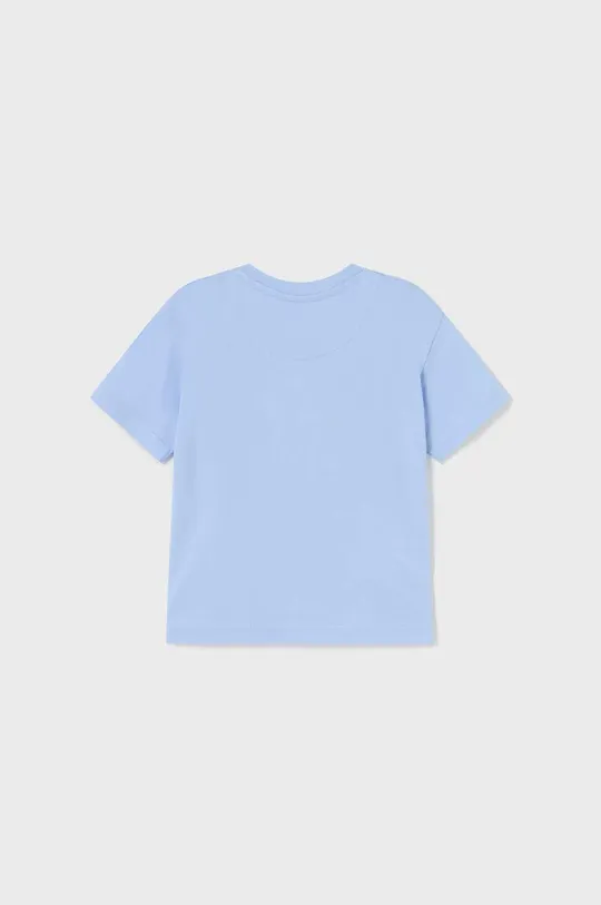 Mayoral t-shirt bawełniany niemowlęcy niebieski
