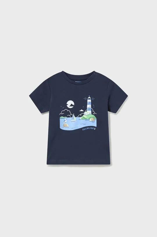 Pamučna majica kratkih rukava za bebe Mayoral mornarsko plava
