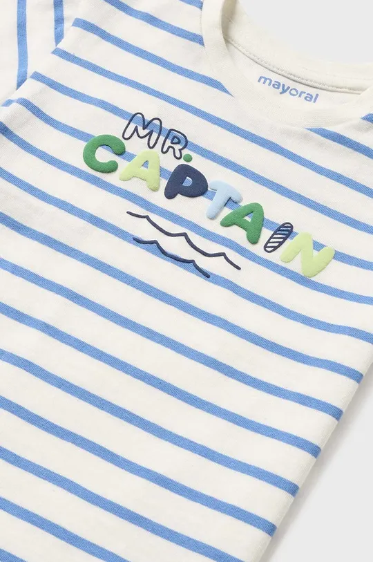 granatowy Mayoral t-shirt bawełniany niemowlęcy (2-pack)