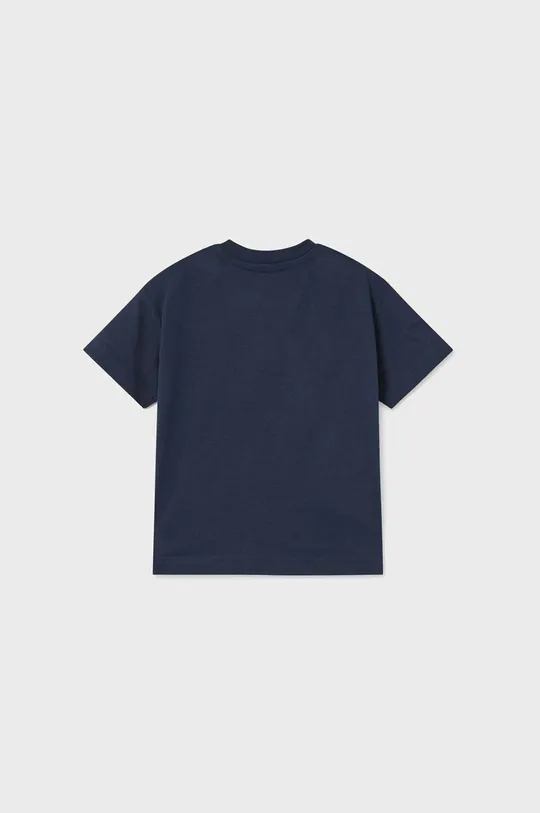 Бавовняна футболка для немовлят Mayoral темно-синій