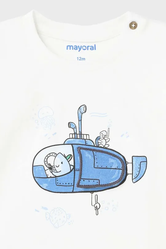 белый Детская хлопковая футболка Mayoral
