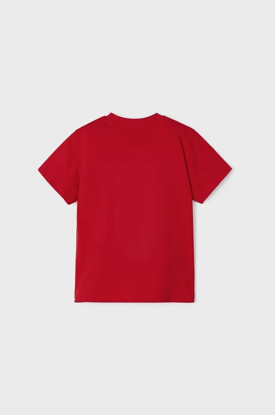 κόκκινο Παιδικό βαμβακερό μπλουζάκι Mayoral