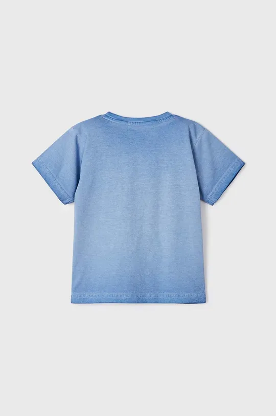modra Otroška bombažna kratka majica Mayoral