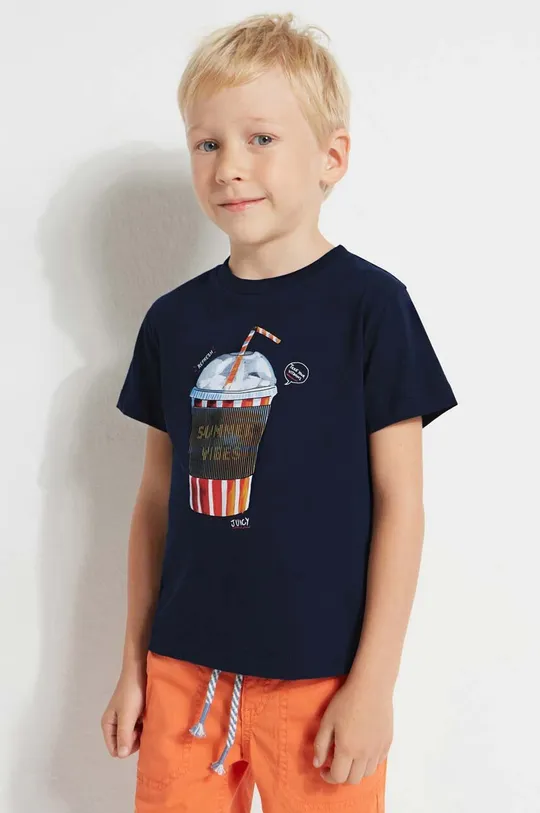 mornarsko plava Dječja pamučna majica kratkih rukava Mayoral Za dječake