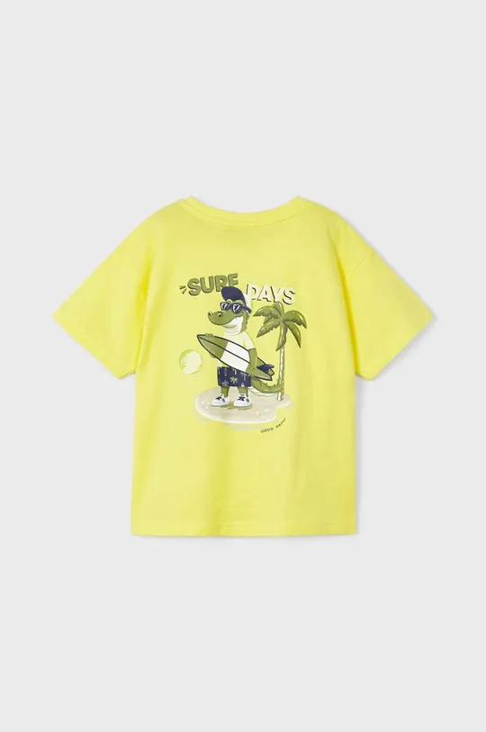 Otroška bombažna kratka majica Mayoral rumena