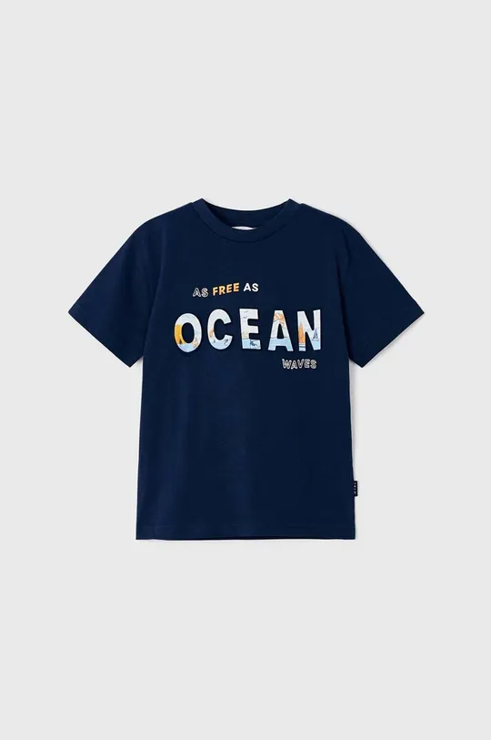 Mayoral t-shirt in cotone per bambini blu navy