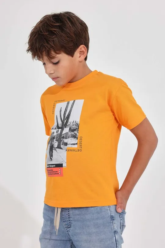 Mayoral gyerek pamut póló narancssárga