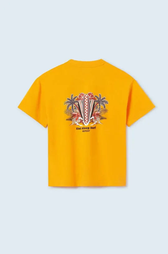 Dječja pamučna majica kratkih rukava Mayoral narančasta