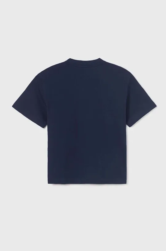 Дитяча бавовняна футболка Mayoral темно-синій
