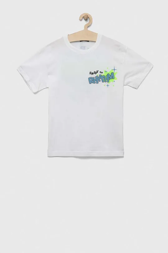 λευκό Βαμβακερό μπλουζάκι Sisley Για αγόρια