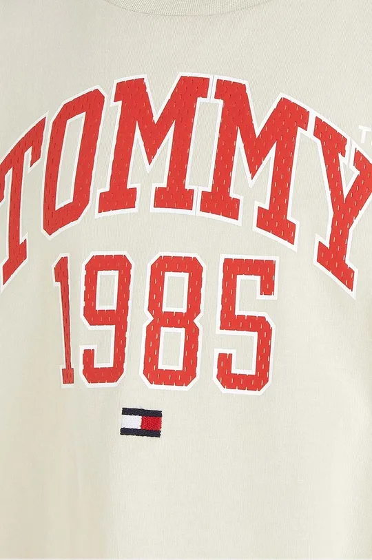 μπεζ Παιδικό βαμβακερό μπλουζάκι Tommy Hilfiger