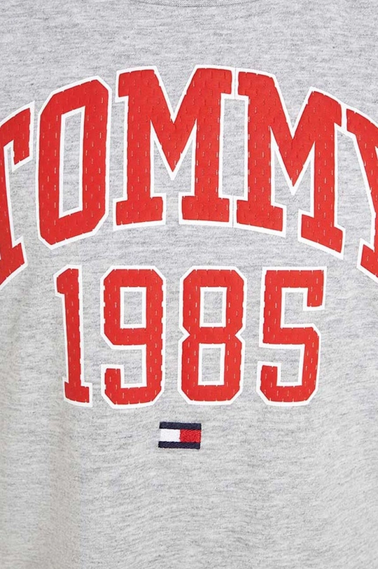 siva Dječja pamučna majica kratkih rukava Tommy Hilfiger