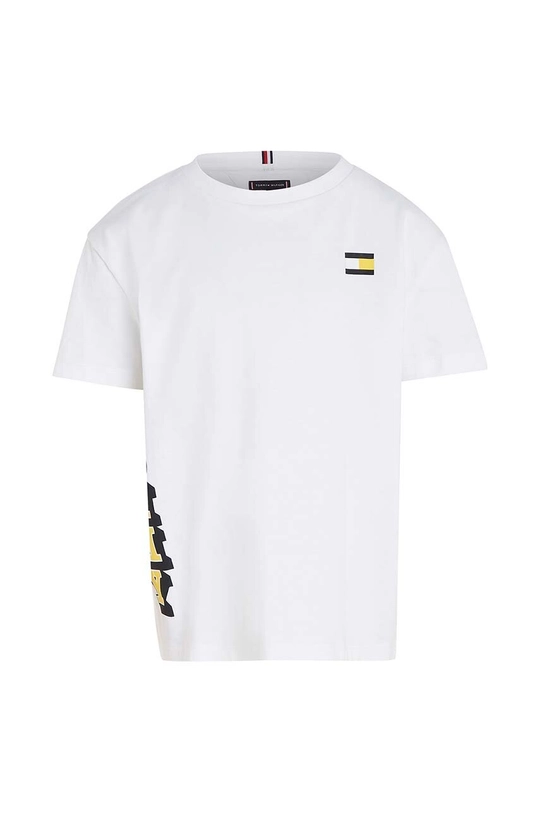 Tommy Hilfiger t-shirt bawełniany dziecięcy biały