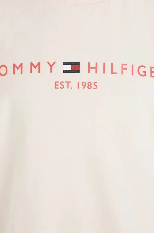 różowy Tommy Hilfiger t-shirt bawełniany dziecięcy