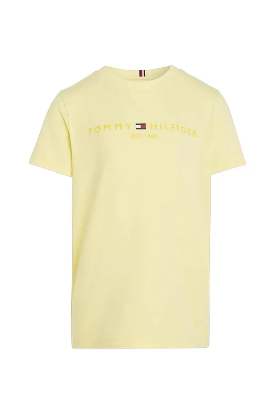 Detské bavlnené tričko Tommy Hilfiger žltá