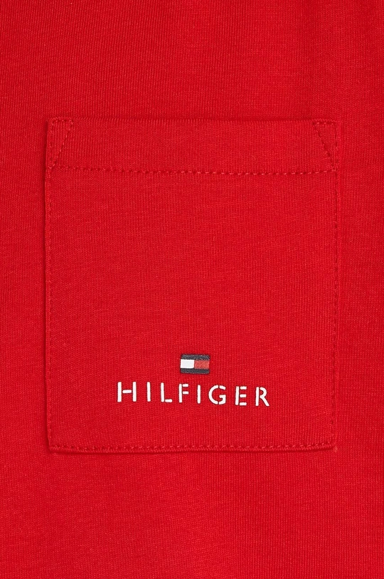 červená Detské bavlnené tričko Tommy Hilfiger