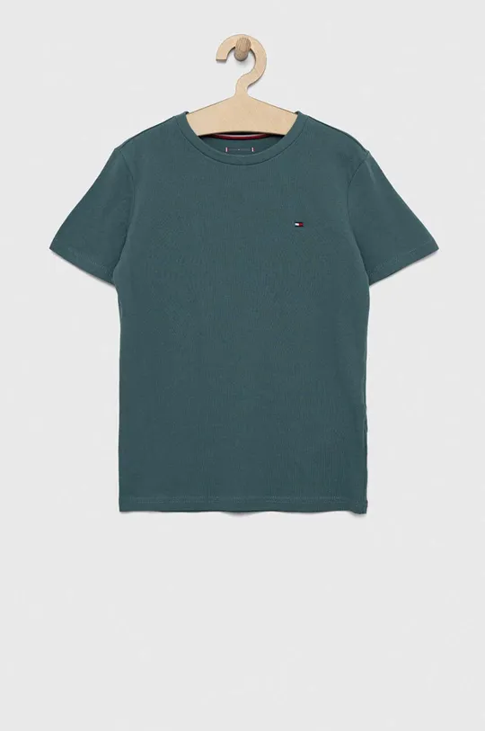 Παιδικό βαμβακερό μπλουζάκι Tommy Hilfiger 2-pack πράσινο