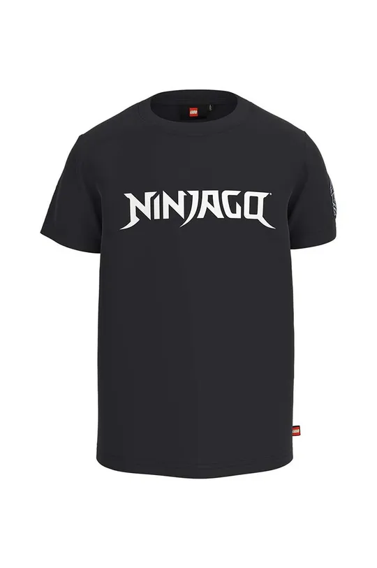 чёрный Детская хлопковая футболка Lego x Ninjago Для мальчиков