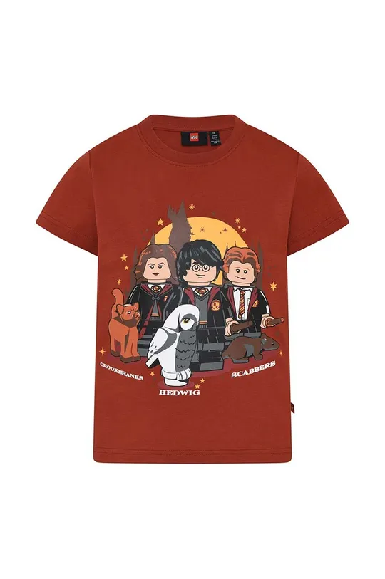 rosso Lego t-shirt in cotone per bambini Ragazzi