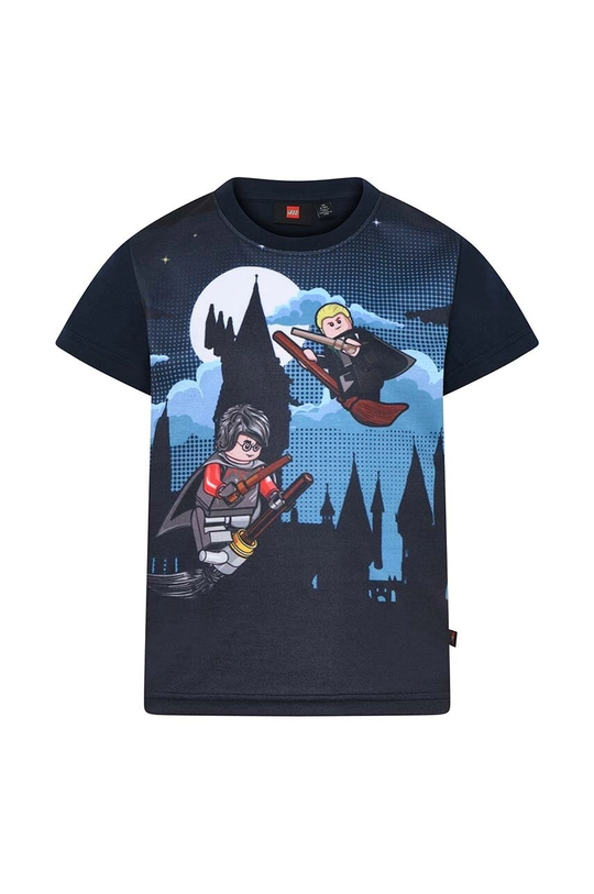 granatowy Lego t-shirt bawełniany dziecięcy Chłopięcy