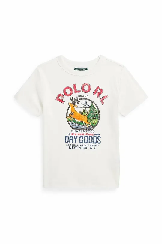 béžová Detské tričko Polo Ralph Lauren Chlapčenský