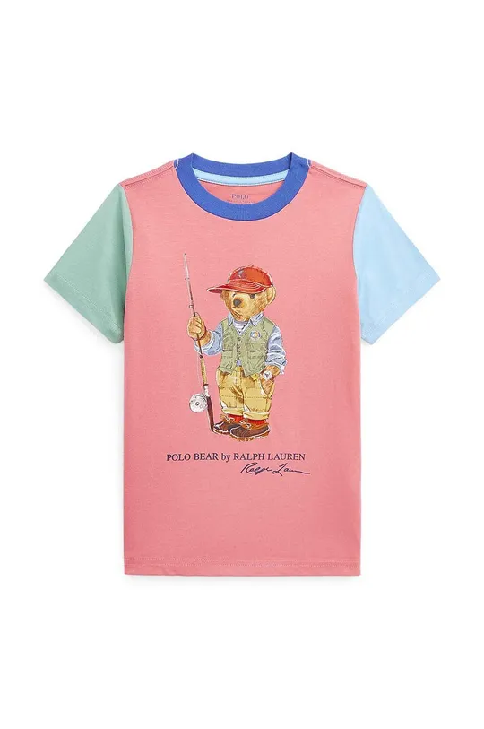 ροζ Παιδικό βαμβακερό μπλουζάκι Polo Ralph Lauren Για αγόρια