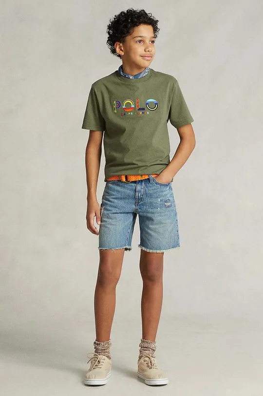 Детская хлопковая футболка Polo Ralph Lauren Для мальчиков