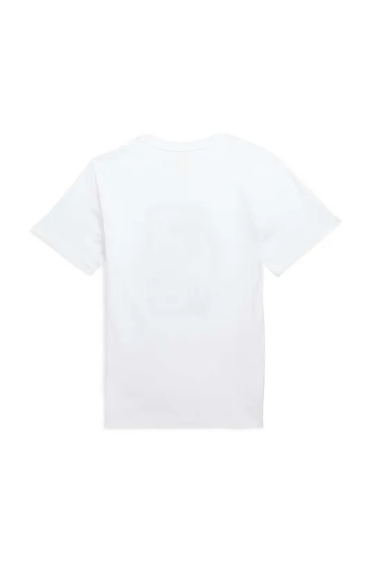 Otroška bombažna kratka majica Polo Ralph Lauren bela