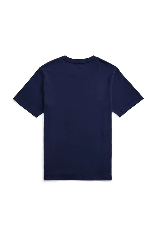 Dječja pamučna majica kratkih rukava Polo Ralph Lauren mornarsko plava