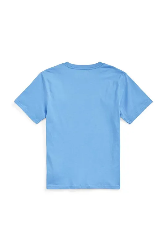 Детская хлопковая футболка Polo Ralph Lauren голубой