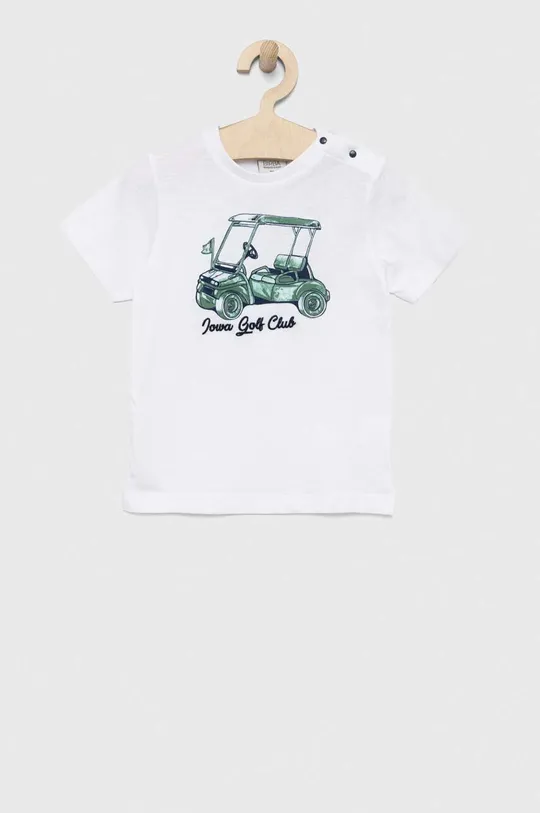 Μωρό βαμβακερό μπλουζάκι Birba&Trybeyond λευκό