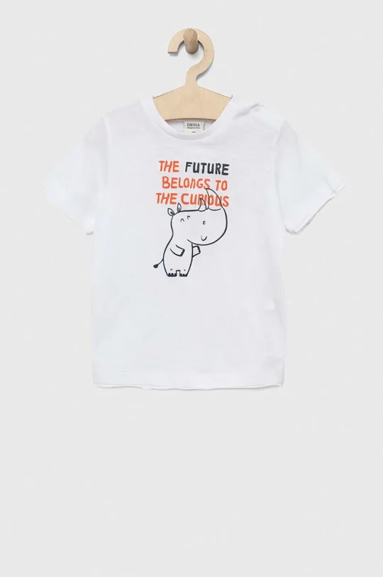 Бавовняна футболка для немовлят Birba&Trybeyond білий