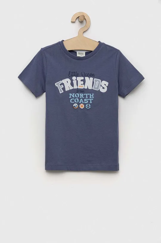 блакитний Бавовняна футболка для немовлят Birba&Trybeyond Для хлопчиків