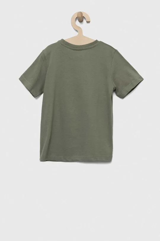 Bavlněné dětské tričko Birba&Trybeyond tlumená zelená