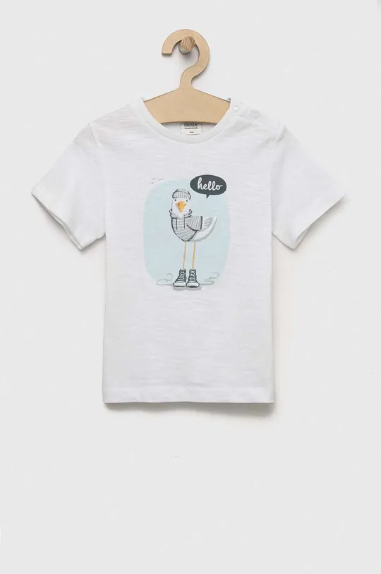 білий Дитяча бавовняна футболка Birba&Trybeyond Для хлопчиків