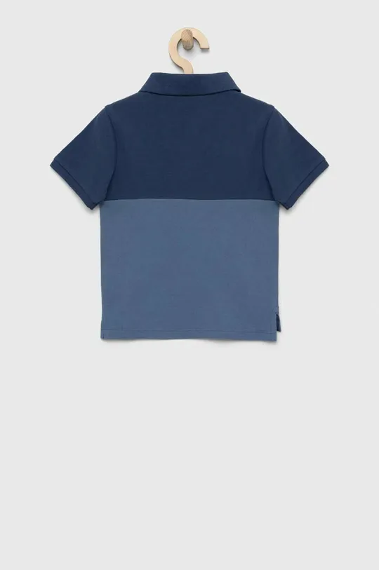 Παιδικά βαμβακερά μπλουζάκια πόλο GAP σκούρο μπλε