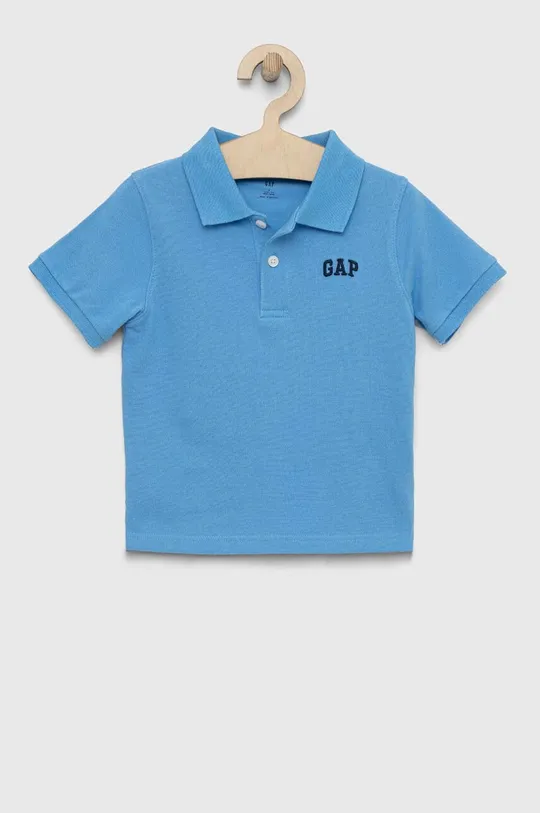 μπλε Παιδικά βαμβακερά μπλουζάκια πόλο GAP Για αγόρια