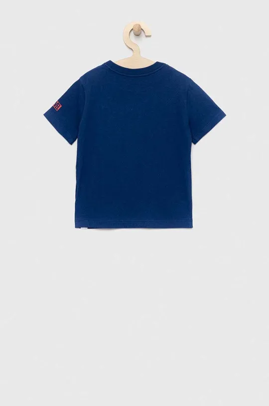Otroška bombažna kratka majica GAP x Marvel mornarsko modra