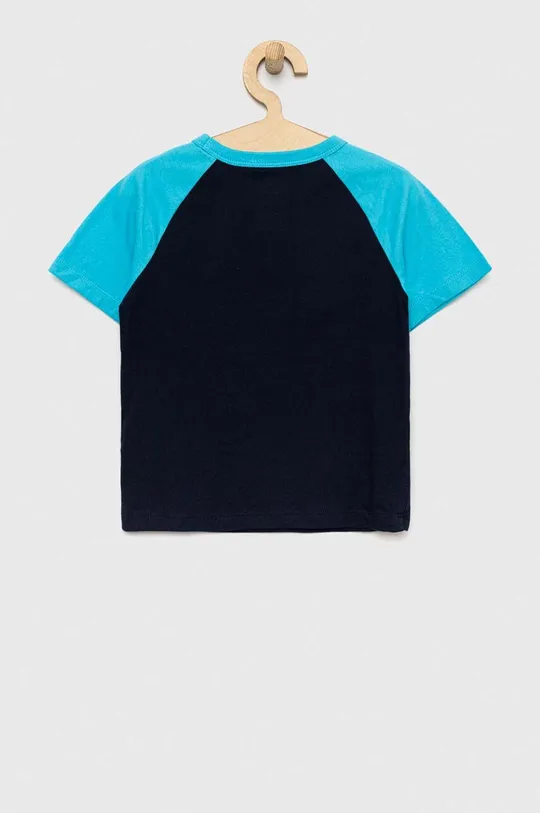 Dječja pamučna majica kratkih rukava GAP mornarsko plava