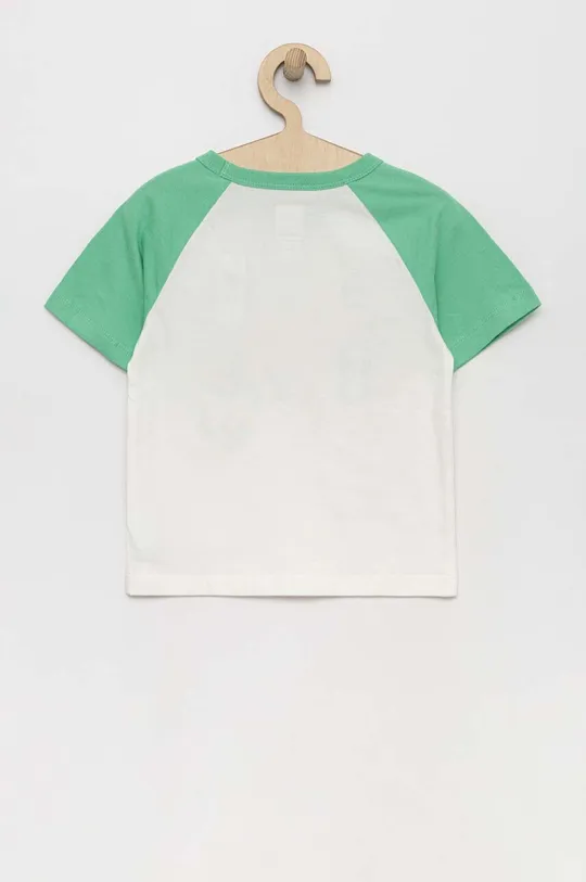 Otroška bombažna kratka majica GAP zelena