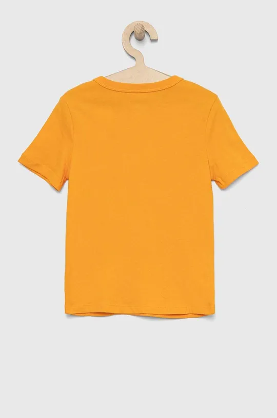 Παιδικό βαμβακερό μπλουζάκι GAP πορτοκαλί