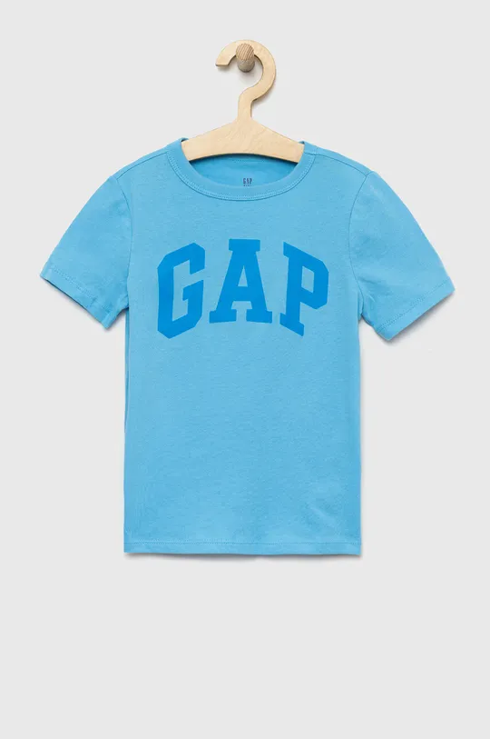 μπλε Παιδικό βαμβακερό μπλουζάκι GAP Για αγόρια